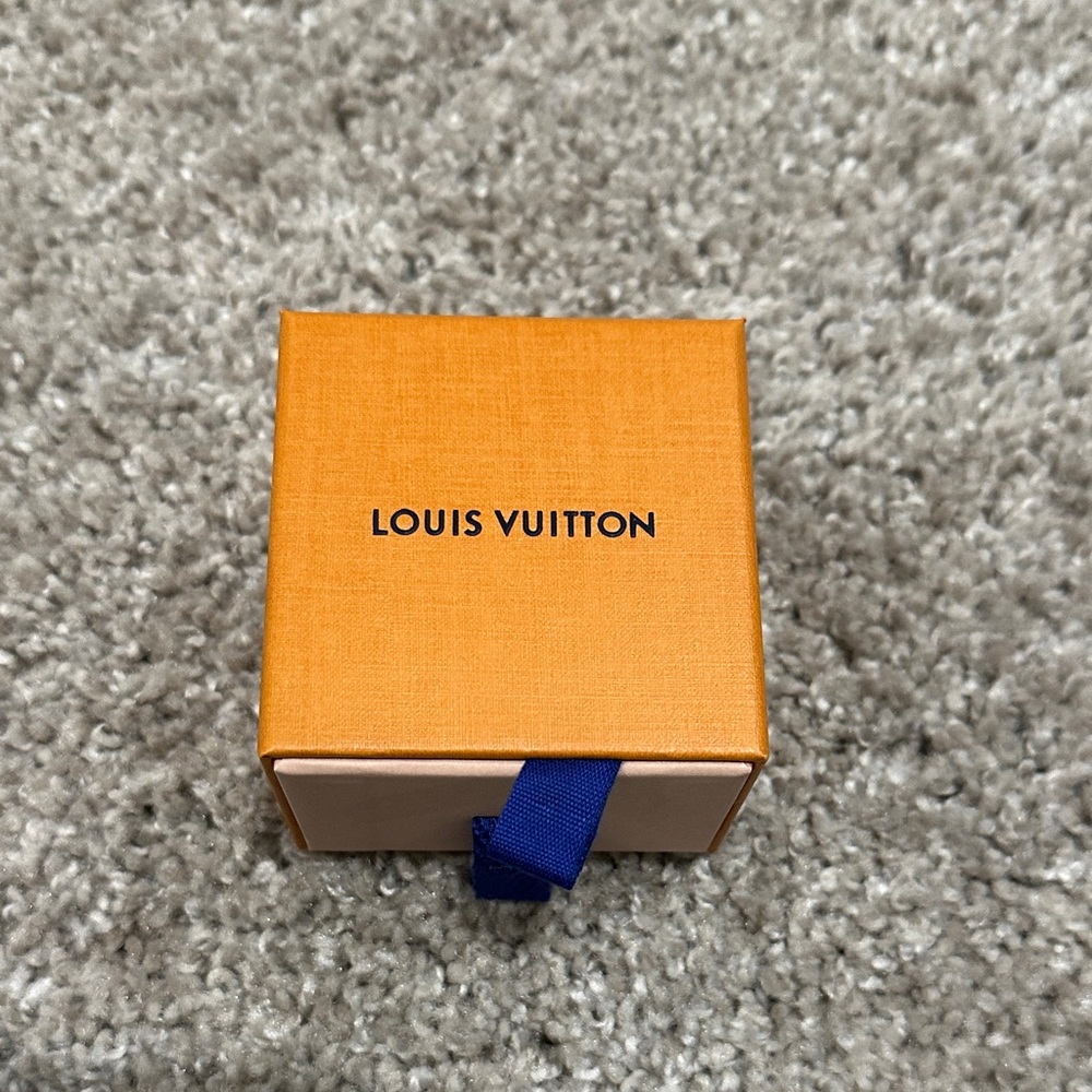 Louis Vuitton Vibrant Orange Gift Box with Deep Blue Accent